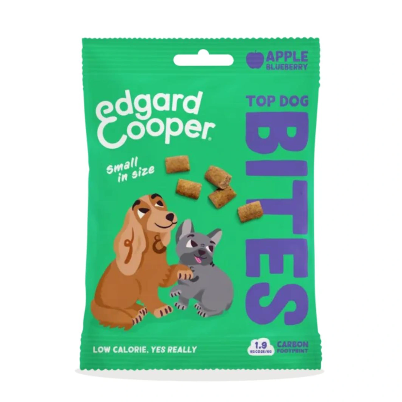Edgard & Cooper Top Dog Bites Small æble og blåbær 50 g